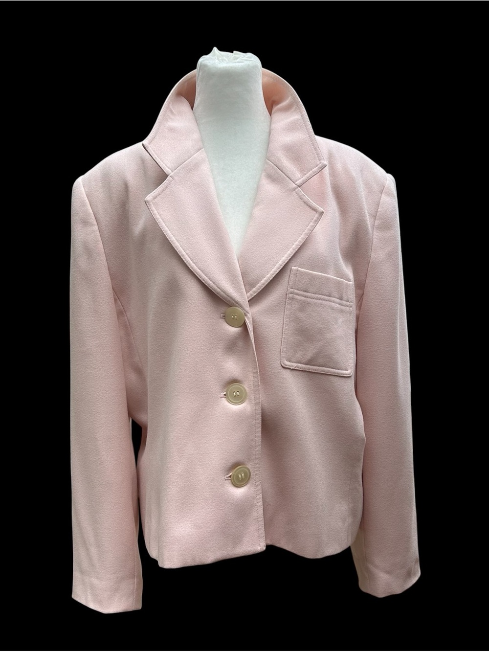 Vintage Kasper for ASL Jacket Blazer Crop Pink Size 16